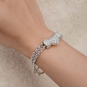 Folli Follie Heart-Shaped Charm Bracelet